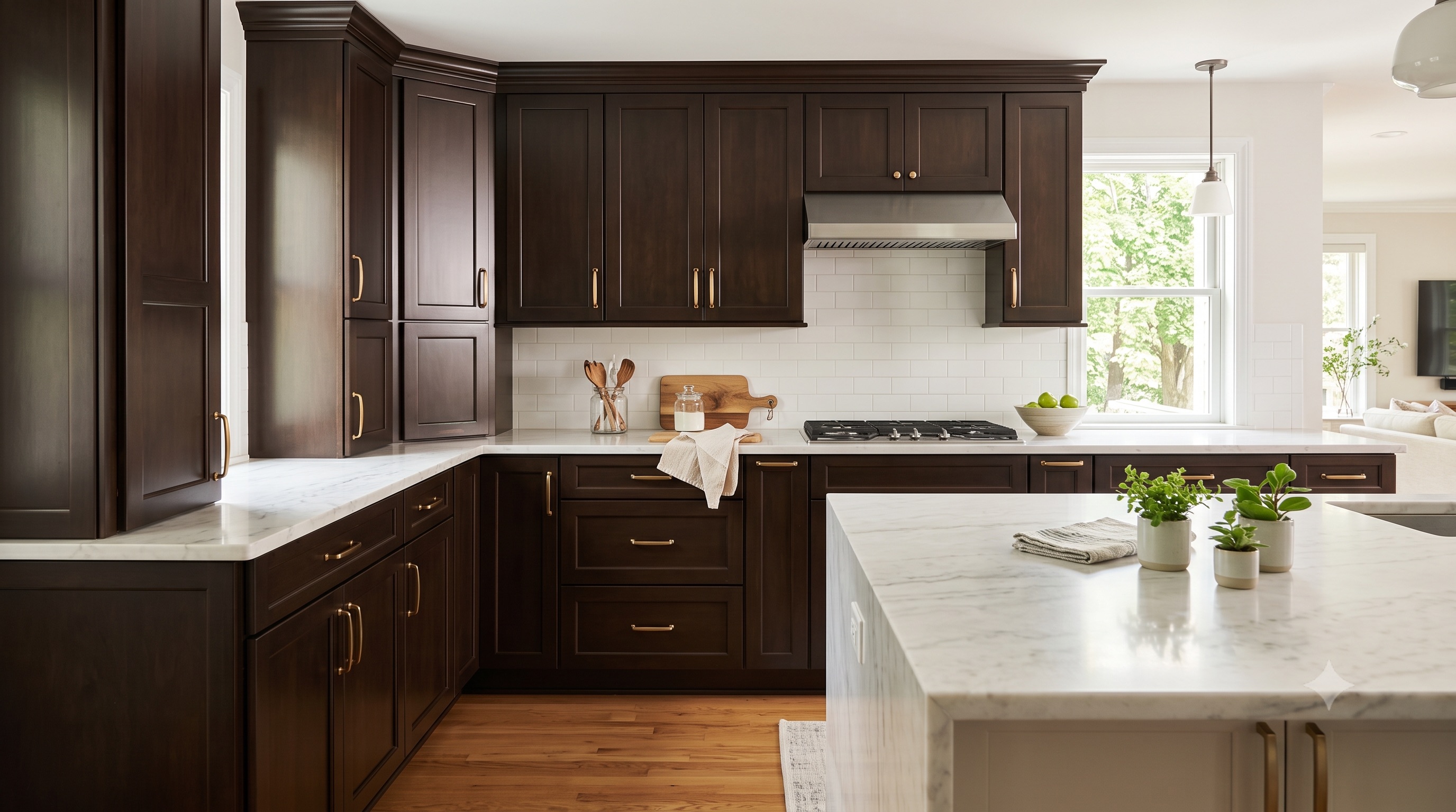 Refinished kitchen cabinets
